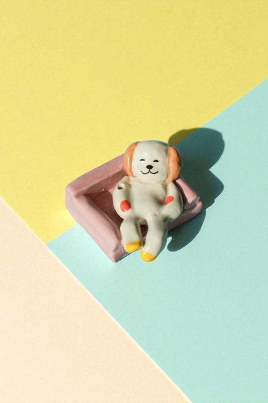 Lazy puppy incense holder
